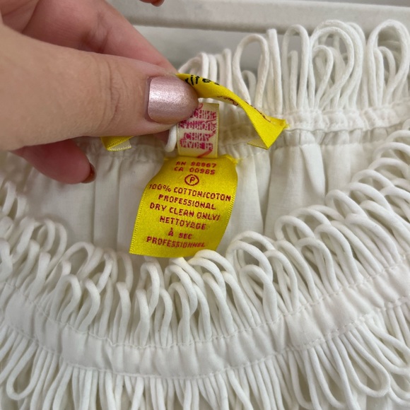 Catherine Malandrino Favorites embroidered White Tunic Eyelet and Loop Trim - Picture 4 of 7